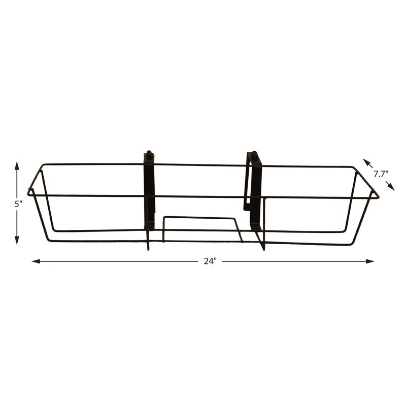 Gracie Oaks Tiana Metal Outdoor Window Box Planter & Reviews Wayfair